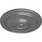 Ekena Millwork Classic Ceiling Medallion (For Canopies up to 5 1/2"), Hand-Painted Platinum, 21 7/8"OD x 2 3/8"P CM22CLPLS - alternate 2